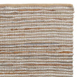 Teppich Metz Warmes Braun & Natur, 20% Jute & 20% Leder & 60% Baumwolle