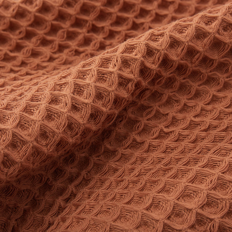 Handtuch Mikawa in Terrakotta aus 100% Baumwolle
