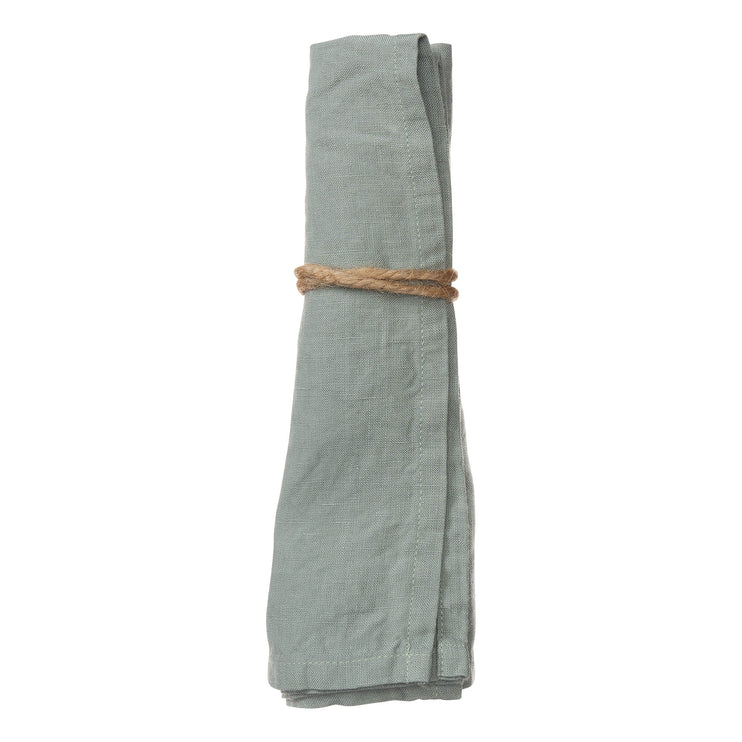 Serviette Miral Salbeigrün, 100% Leinen