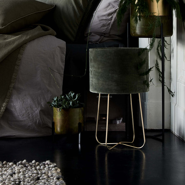 Tischlampe Posalin Messing & Moosgrün | Schöne Ideen für Ihr Zuhause | URBANARA