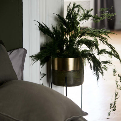 Vase Naruliin Messing & Senfgelb | Schöne Ideen für Ihr Zuhause | URBANARA
