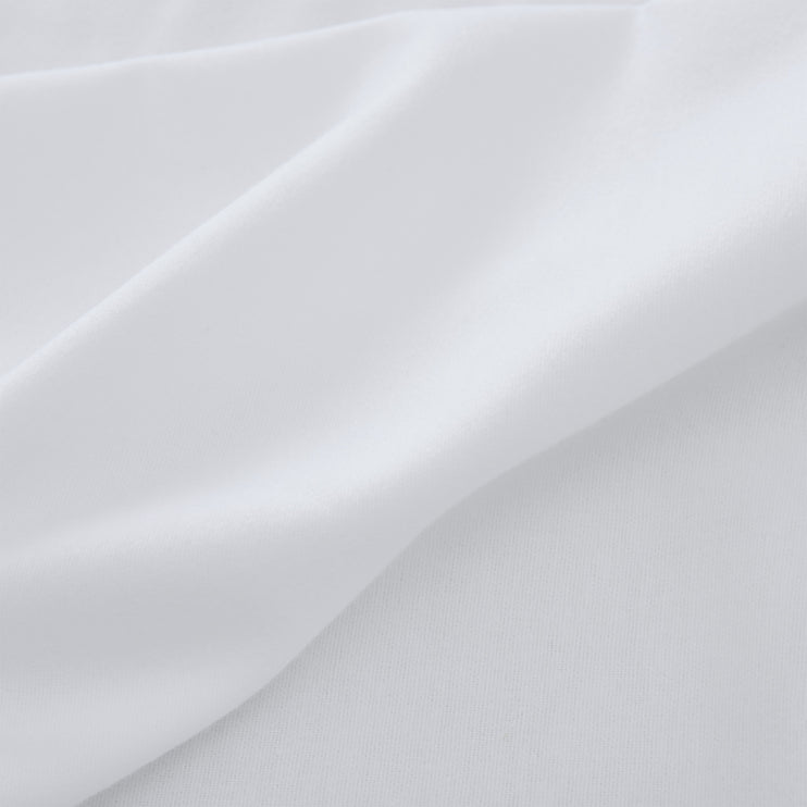 Flanell-Spannbettlaken Montrose Weiß, 100% Baumwolle | URBANARA Spannbettlaken