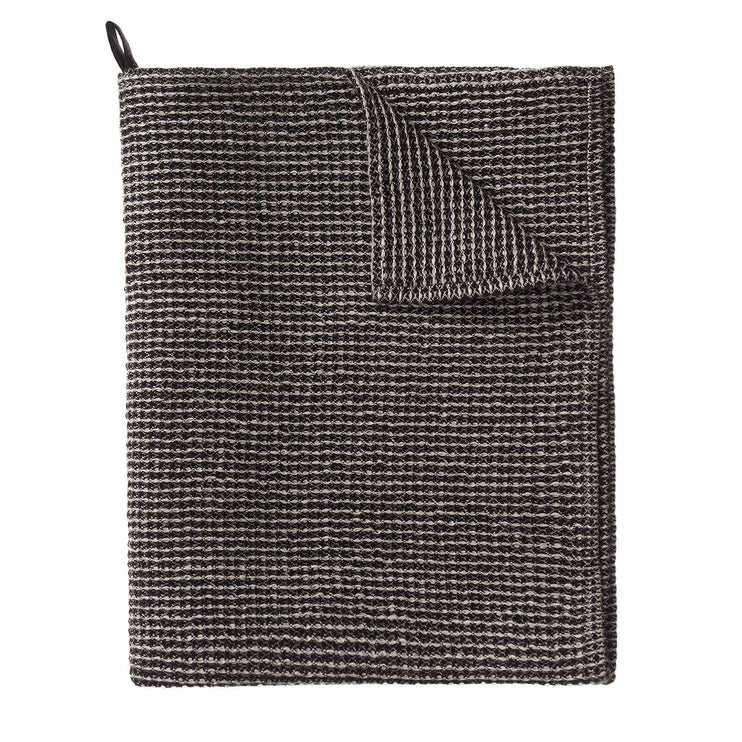 Geschirrtuch Motrai Schwarz & Beige, 50% Leinen & 50% Baumwolle