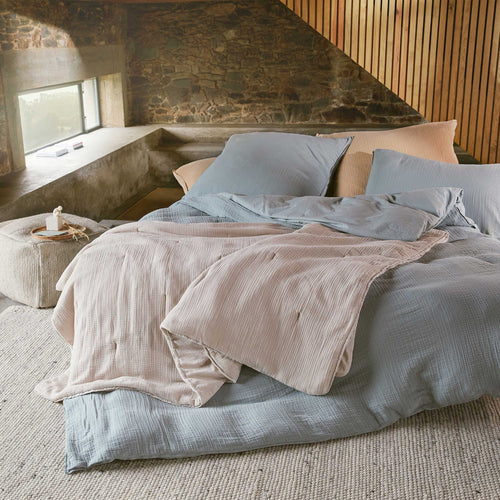 Musselin-Kissenbezug Manisa [Helles Grüngrau]