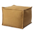 Pouf Mysuru Ocker, 100% Baumwolle
