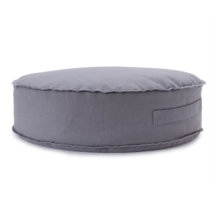Pouf Nashik Taubenblau, 100% Baumwolle