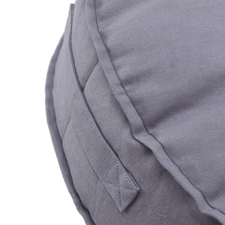 Pouf Nashik Taubenblau, 100% Baumwolle | URBANARA Hocker & Poufs