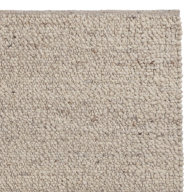 Teppich Nunja Creme-Melange & Braun Melange, 70% Wolle & 30% Jute