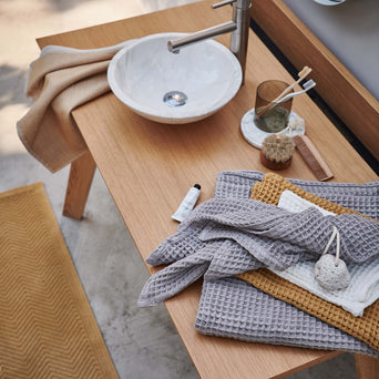 Baumwollhandtuch Mikawa [Eierschale]