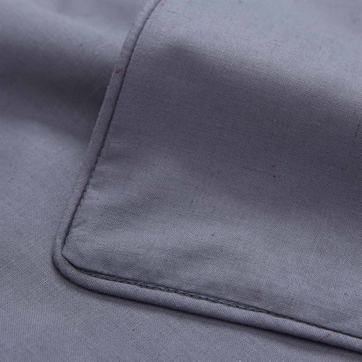 Bettwäsche Oleiros aus recyceltem Perkal [Dunkles Blaugrau & Helles Graublau]