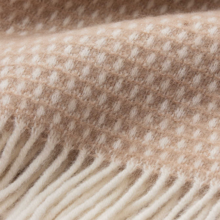 Wolldecke Osele [Beige & Eierschale]