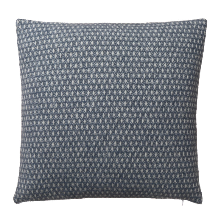 Kissenhülle Osele Dunkles Graublau & Eierschale, 100% Lammwolle