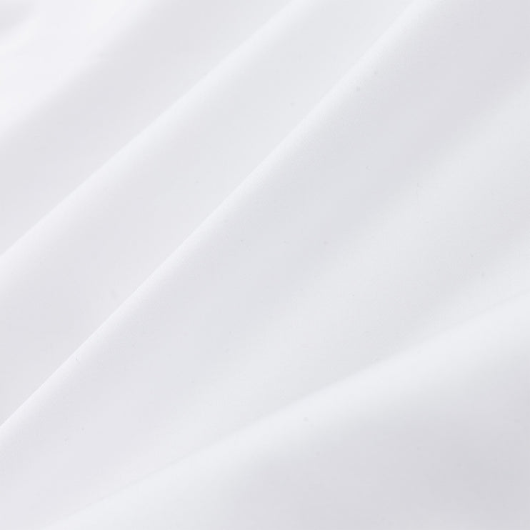 Satin-Bettwäsche Oufeiro Weiß, 100% Bio-Baumwolle | Hochwertige Wohnaccessoires