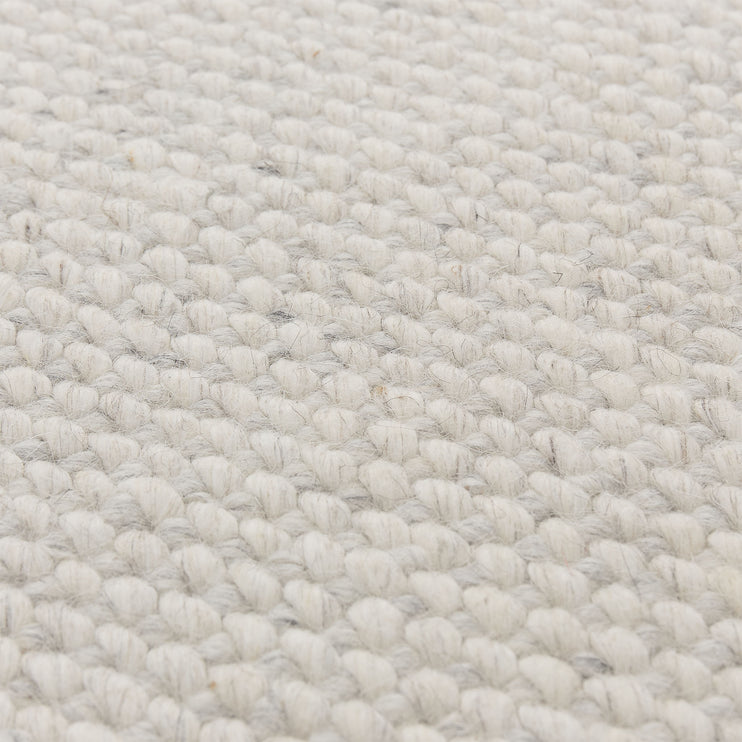 Teppich Palasi Elfenbein & Hellgrau-Melange, 70% Wolle & 30% Polyester | Hochwertige Wohnaccessoires