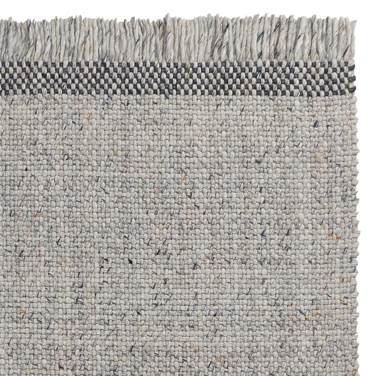 Teppich Palasi Grau-Melange & Anthrazit-Melange, 70% Wolle & 30% Polyester