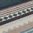 Läufer Patewa Petrol & Hellblau & Grau & Eierschale, 100% Baumwolle | URBANARA Läufer