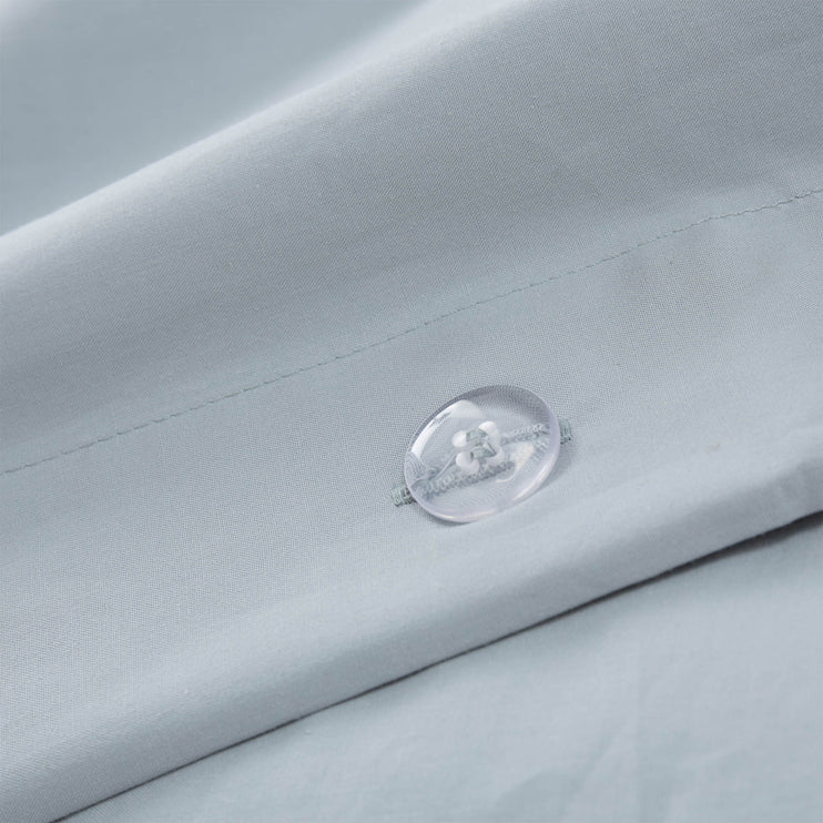 Perkal-Bettwäsche Perpignan Grüngrau, 100% gekämmte Baumwolle | Hochwertige Wohnaccessoires