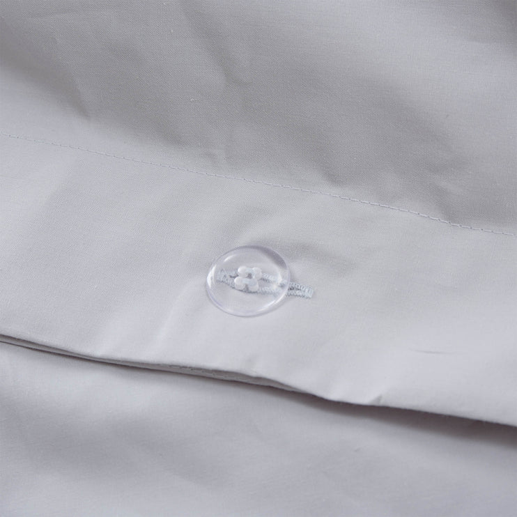 Perkal-Bettwäsche Perpignan Hellgrau, 100% gekämmte Baumwolle | Hochwertige Wohnaccessoires