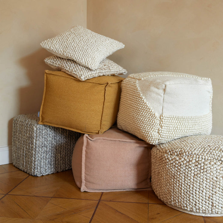 Pouf Mysuru [Ocker]