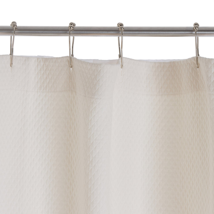 Duschvorhang Proaza Elfenbein, 100% Baumwolle | URBANARA Badezimmer-Accessoires
