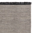 Wollteppich Pugal Sand-Melange & Schwarz, 100% Wolle