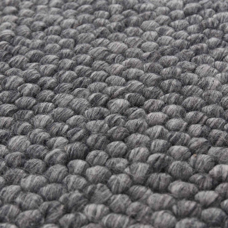 Läufer Ravi Anthrazit-Melange, 50% Wolle & 30% Viskose & 20% Baumwolle | Hochwertige Wohnaccessoires