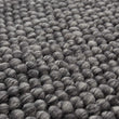 Teppich Ravi Anthrazit-Melange, 50% Wolle & 30% Viskose & 20% Baumwolle | Hochwertige Wohnaccessoires
