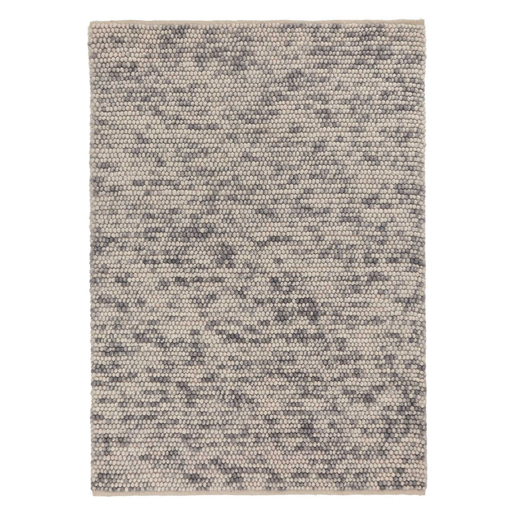Teppich Ravi Grau-Melange, 80% Wolle & 20% Baumwolle | URBANARA Wollteppiche