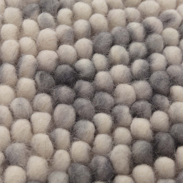 Wollteppich Ravi übergroß Grau-Melange, 80% Wolle & 20% Baumwolle | URBANARA Wollteppiche