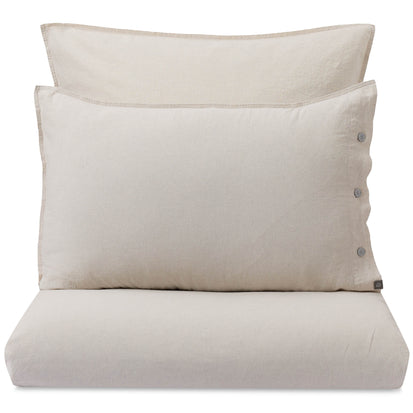 Bettdeckenbezug Ravia Natur, 50% Recyceltes Leinen & 50% Baumwolle