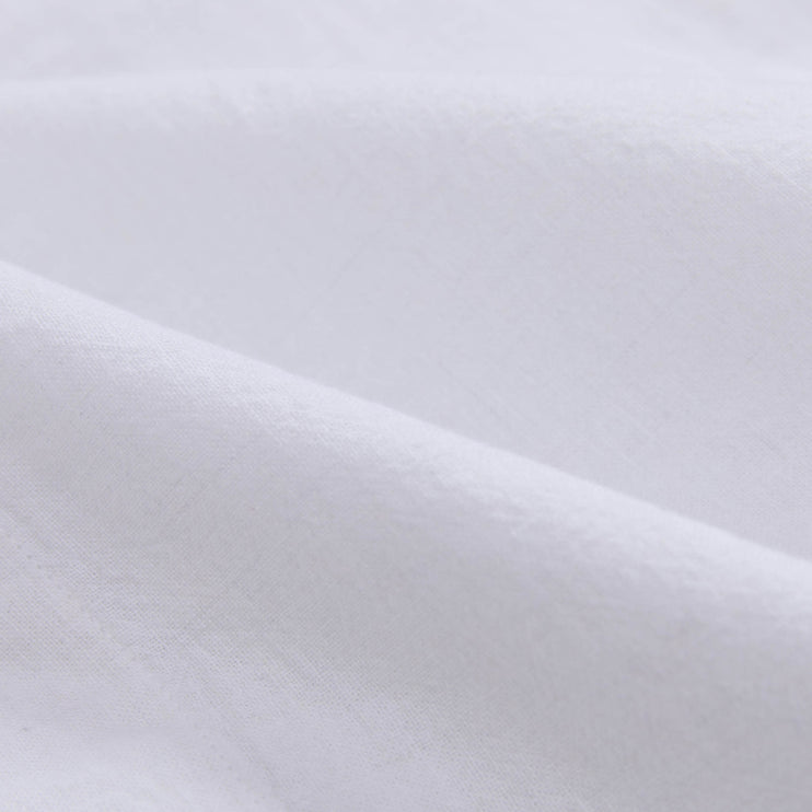 Bettdeckenbezug Ravia, Weiß, 50% Recyceltes Leinen & 50% Baumwolle | Hochwertige Wohnaccessoires