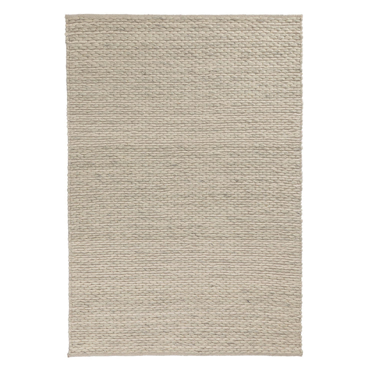 Teppich Romo Creme & Natur, 50% Wolle & 50% Baumwolle | URBANARA Wollteppiche