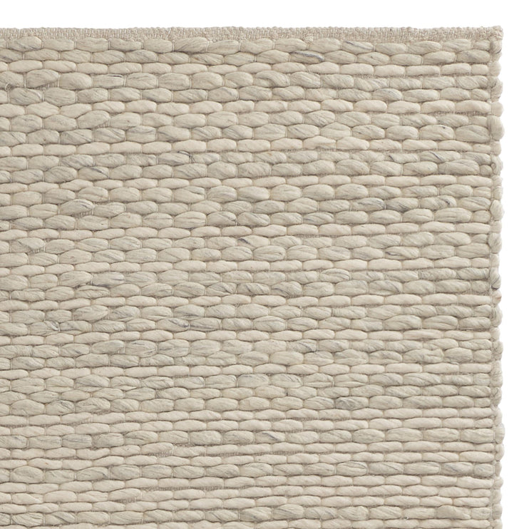 Teppich Romo Creme & Natur, 50% Wolle & 50% Baumwolle