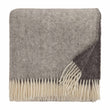 Wolldecke Salakas Braun & Grau, 100% Schurwolle