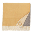 Wolldecke Salakas Senfgelb & Creme, 100% Schurwolle