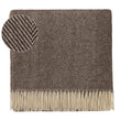 Decke Salantai, Dunkelbraun & Creme, 100% Schurwolle