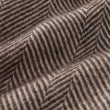 Decke Salantai, Dunkelbraun & Creme, 100% Schurwolle | Hochwertige Wohnaccessoires