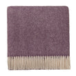 Wolldecke Salantai Pflaume & Creme, 100% Schurwolle | URBANARA Wolldecken