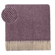 Wolldecke Salantai Pflaume & Creme, 100% Schurwolle