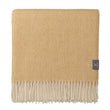 Wolldecke Salantai Senfgelb & Creme, 100% Schurwolle | Hochwertige Wohnaccessoires
