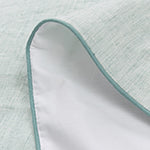 Sameiro Pillowcase green grey & white, 100% linen & 100% organic cotton | High quality homewares