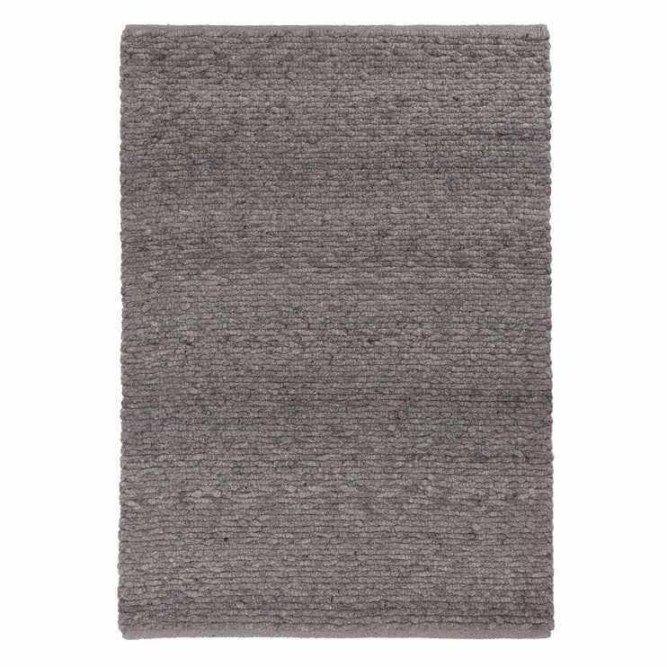 Teppich Sihora Grau-Melange, 60% Wolle & 40% Baumwolle | URBANARA Wollteppiche