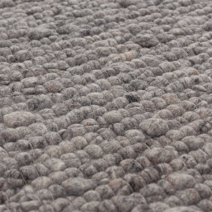 Teppich Sihora Grau-Melange, 60% Wolle & 40% Baumwolle | Hochwertige Wohnaccessoires