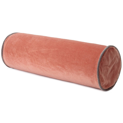 Kissen Suri, Papaya & Grau, 100% Baumwolle