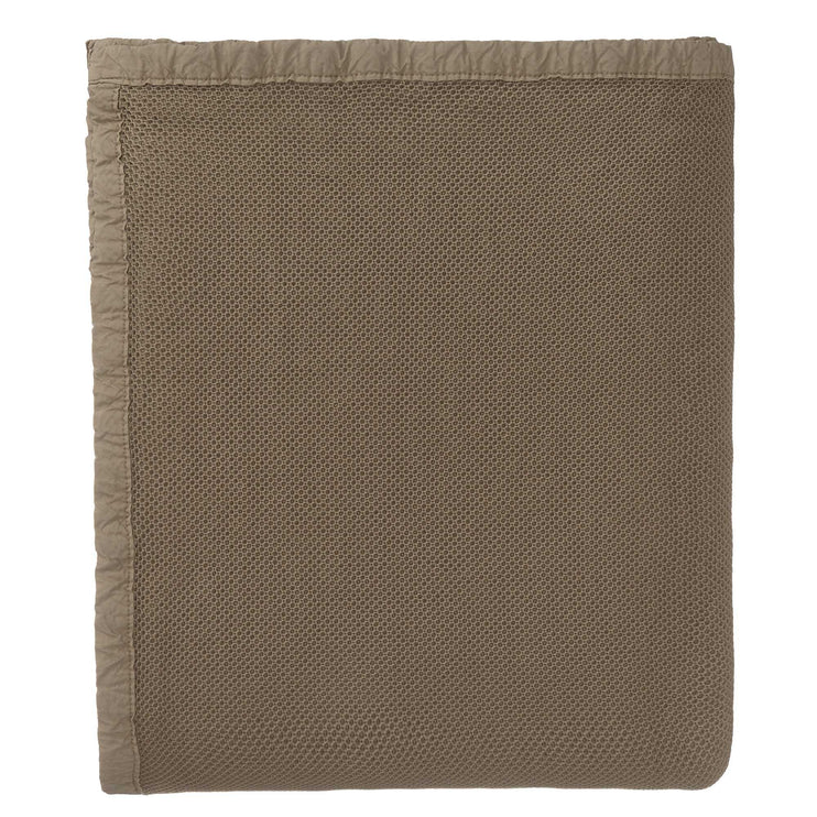 Tagesdecke Tabua, Olivgrün, 100% Baumwolle