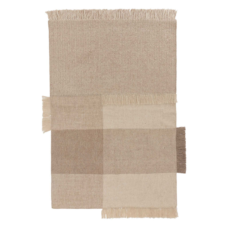 Wollteppich Thavar Natur & Eierschale, 100% Wolle