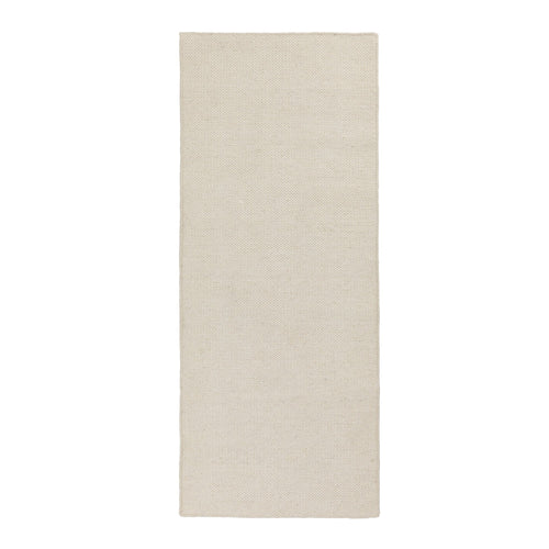 Udana runner, natural white, 100% wool | URBANARA runners