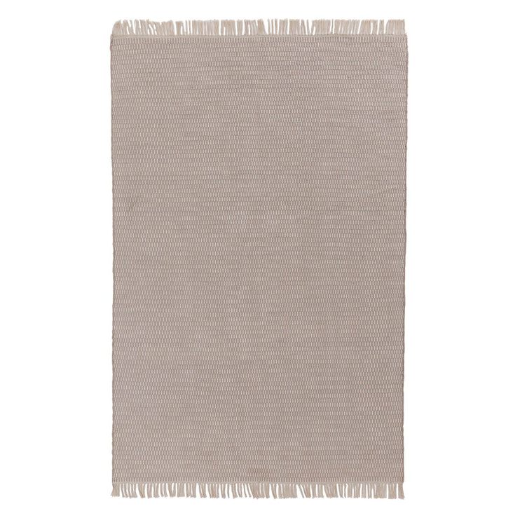 Baumwollteppich Upani Sandstein-Melange & Naturweiß, 100% Baumwolle | URBANARA Baumwollteppiche