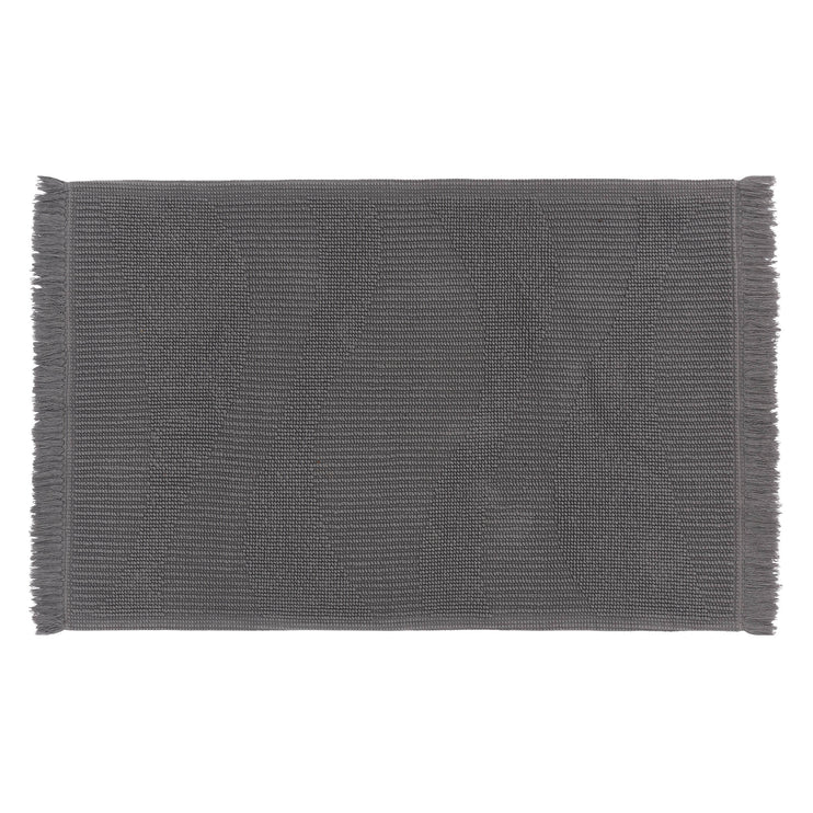 Badematte Vales Blaugrau, 100% Bio-Baumwolle