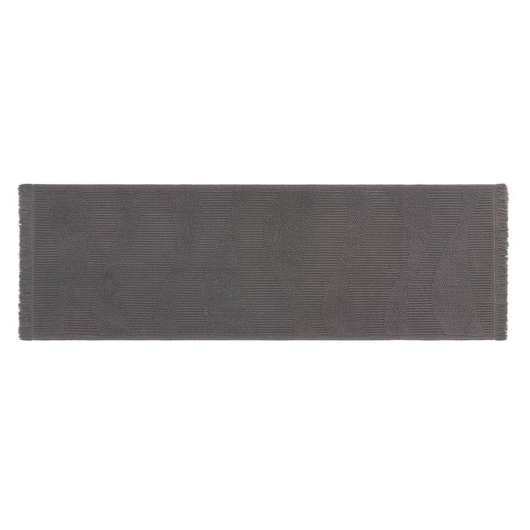 Badematte Vales, Blaugrau, 100% Bio-Baumwolle | URBANARA Badematten